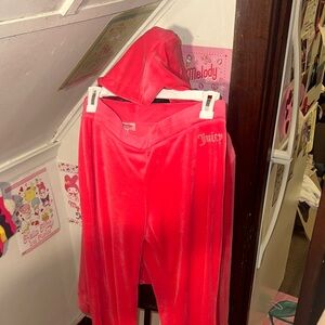 Juicy Couture Vibrant Pink Velour Tracksuit